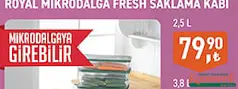 ROYAL MİKRODALGA FRESH SAKLAMA KABI 2,5 L